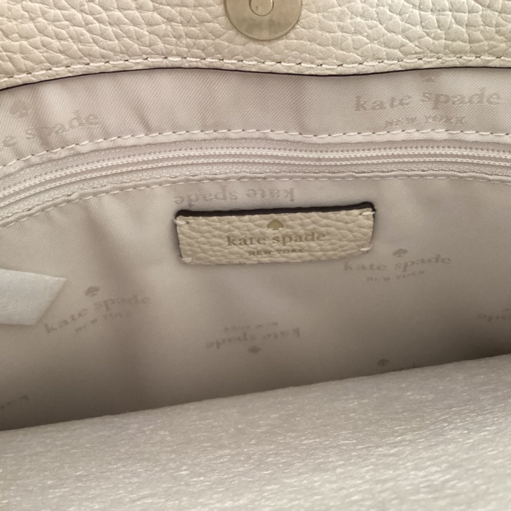 Kate Spade NY Mulberry Street Lise Satchel Crossbody Purse Bag Pebbled Leather - Picture 9 of 16